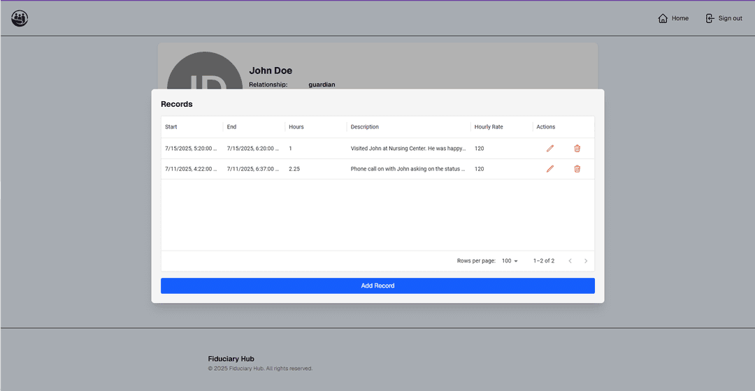 Records Example
